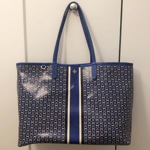 Tory Burch Gemini Link Tote / Jewel Blue